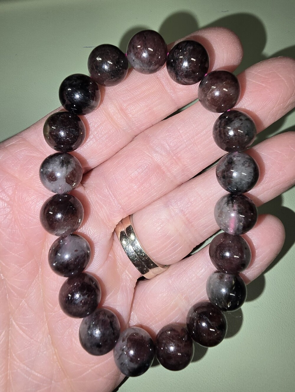 8-9mm Firework Garnet Bracelet